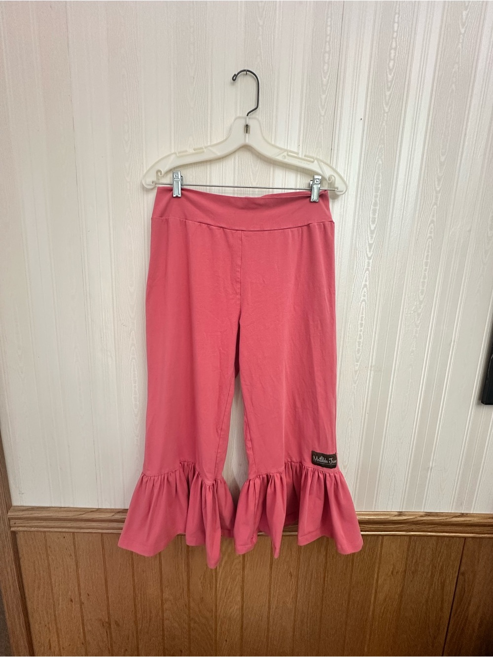 Matilda Jane Pink Ruffle-Hem Wide Leg Pants